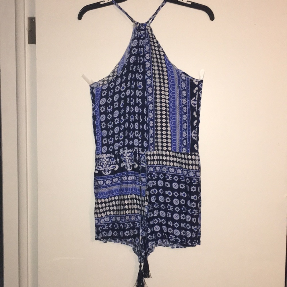 Navy blue romper